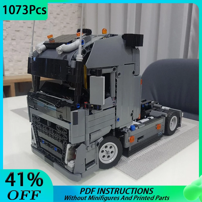 חדש MOC היי-טק הנדסה FH משאית טרקטור יחידת אבני הבניין רכב רכב DIY חינוכי לבנים צעצוע לילדים MOC-37849 . ' - ' . 0