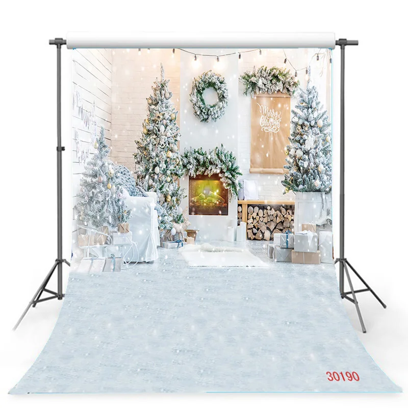 ZHISUXI עץ חג המולד צילום רקע שלג מתנה עיצוב המסיבה הילדים באנר רקע חג סטודיו לצילום פרופ DN-08 . ' - ' . 0