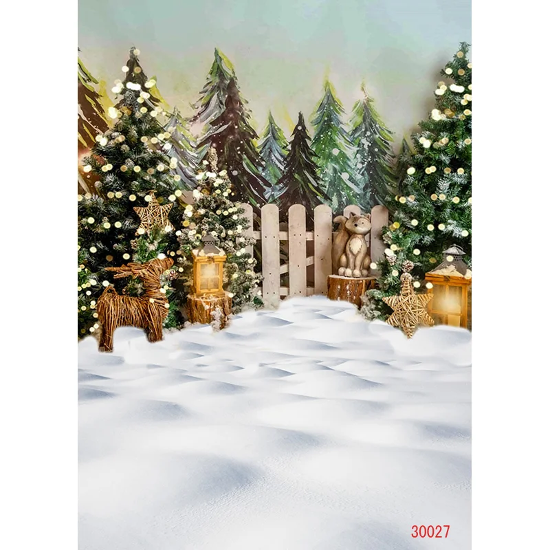 ZHISUXI עץ חג המולד צילום רקע שלג מתנה עיצוב המסיבה הילדים באנר רקע חג סטודיו לצילום פרופ DN-08 . ' - ' . 5