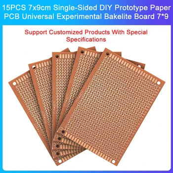 15PCS 7x9cm חד-צדדית DIY טיפוס נייר PCB אוניברסלי ניסיוני בקליט לוח 7*9