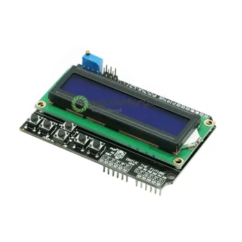 1602 תצוגת LCD לוח מקשים מגן תצוגת LCD 1602 להציג מודול עבור Arduino ATMEGA328 ATMEGA2560 Pi פטל אונו כחול חדש