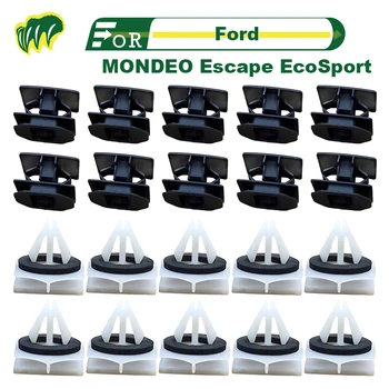 20 יח ' עבור פורד מונדיאו לברוח EcoSport דלת המכונית הפנים לקצץ לוח תמך קליפים מסמרות פלסטיק קבוע אטב