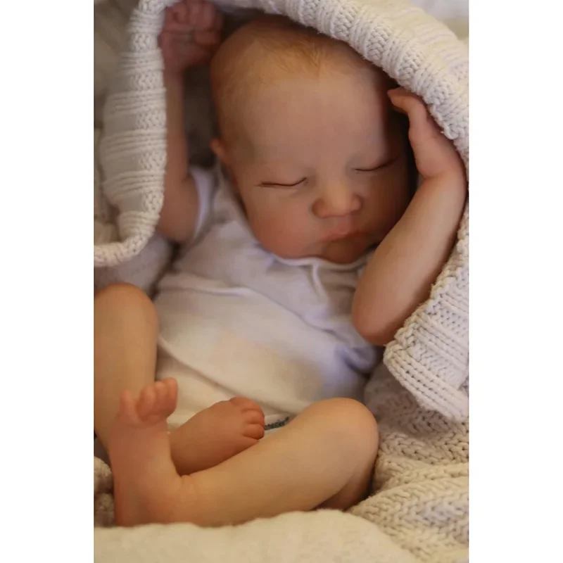 49cm תינוק שרק נולד לוי עם 3D העור ציור מספר שכבות גלוי ורידים מציאותי יד לצבוע את השיער אספנות אמנות הבובה . ' - ' . 0