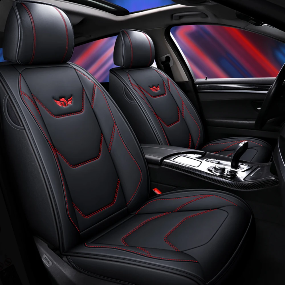 עור PU 1PCS מושבים לרכב אוניברסלי כיסוי מושב עבור פורד Grand C-Max פיאסטה Figo היתוך מונדיאו להתמקד GT קא מוסטנג מזל שור ריינג ' ר . ' - ' . 0