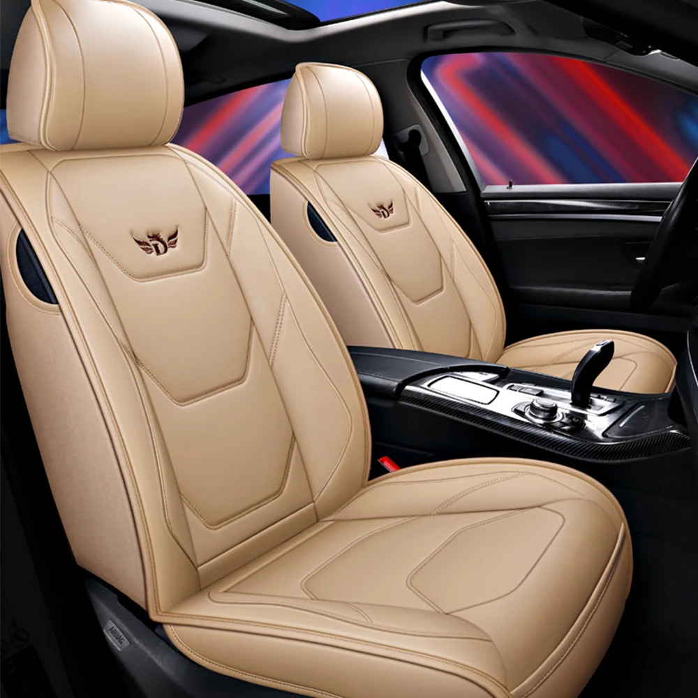 עור PU 1PCS מושבים לרכב אוניברסלי כיסוי מושב עבור פורד Grand C-Max פיאסטה Figo היתוך מונדיאו להתמקד GT קא מוסטנג מזל שור ריינג ' ר . ' - ' . 1