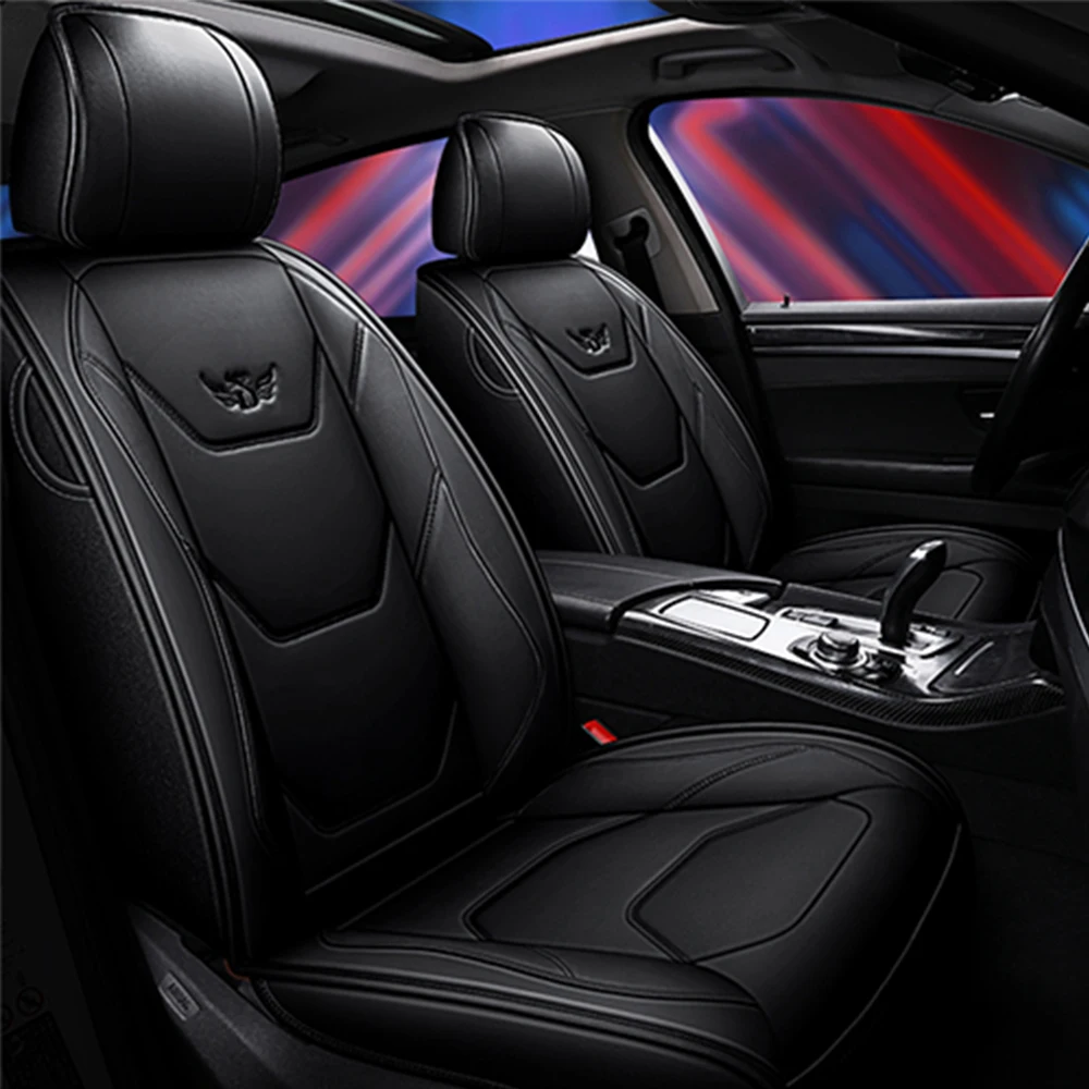 עור PU 1PCS מושבים לרכב אוניברסלי כיסוי מושב עבור פורד Grand C-Max פיאסטה Figo היתוך מונדיאו להתמקד GT קא מוסטנג מזל שור ריינג ' ר . ' - ' . 2