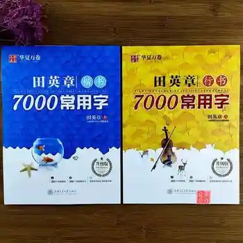 2Pcs/Set סיני Copybook עט קאי שינג שו שו 7000 נפוץ תווים סיניים Copybook תלמיד בוגר Copybook