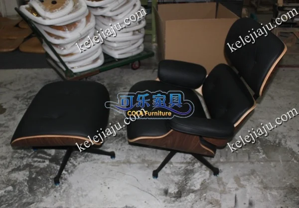 כיסא הטרקלין - שחור מיובא עור כיסא הטרקלין נוחות הכיסא פטריות הכיסא . ' - ' . 2