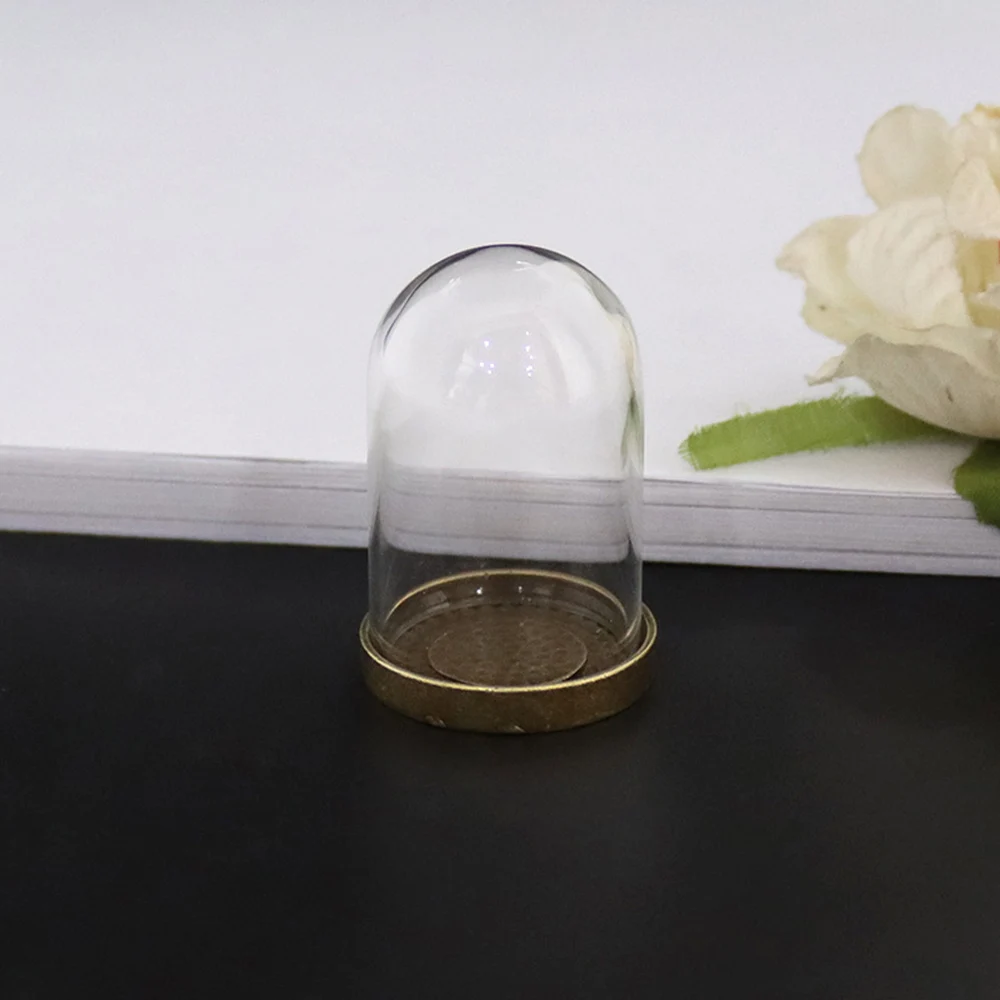 קלוש כיפת להציג צנצנת זכוכית עם ברונזה קאפ מיני בקבוקי זכוכית מיני חממה בל קישוט פרחים לחתונה DIY מתנה . ' - ' . 0