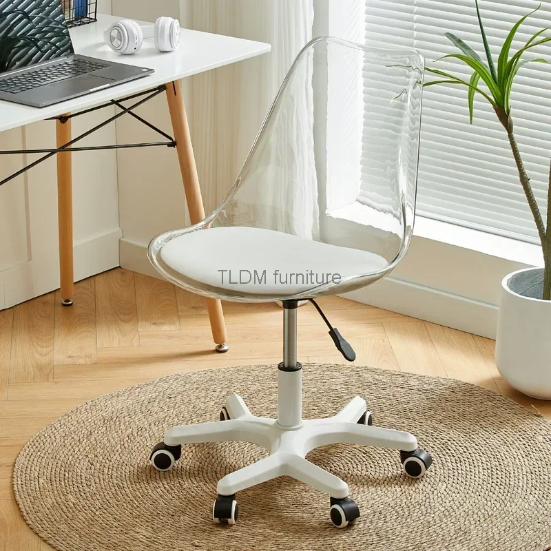 מעצב גלגלי כיסא משרדי יוקרה בסיס נוח להסתובב כיסא משרדי מעצבים סקנדינבים Silla Escritorio ריהוט משרדי . ' - ' . 0