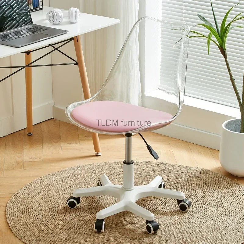 מעצב גלגלי כיסא משרדי יוקרה בסיס נוח להסתובב כיסא משרדי מעצבים סקנדינבים Silla Escritorio ריהוט משרדי . ' - ' . 2