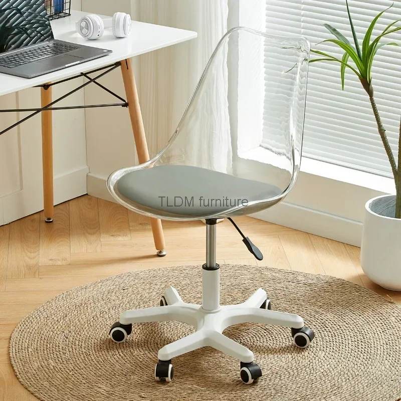 מעצב גלגלי כיסא משרדי יוקרה בסיס נוח להסתובב כיסא משרדי מעצבים סקנדינבים Silla Escritorio ריהוט משרדי . ' - ' . 3