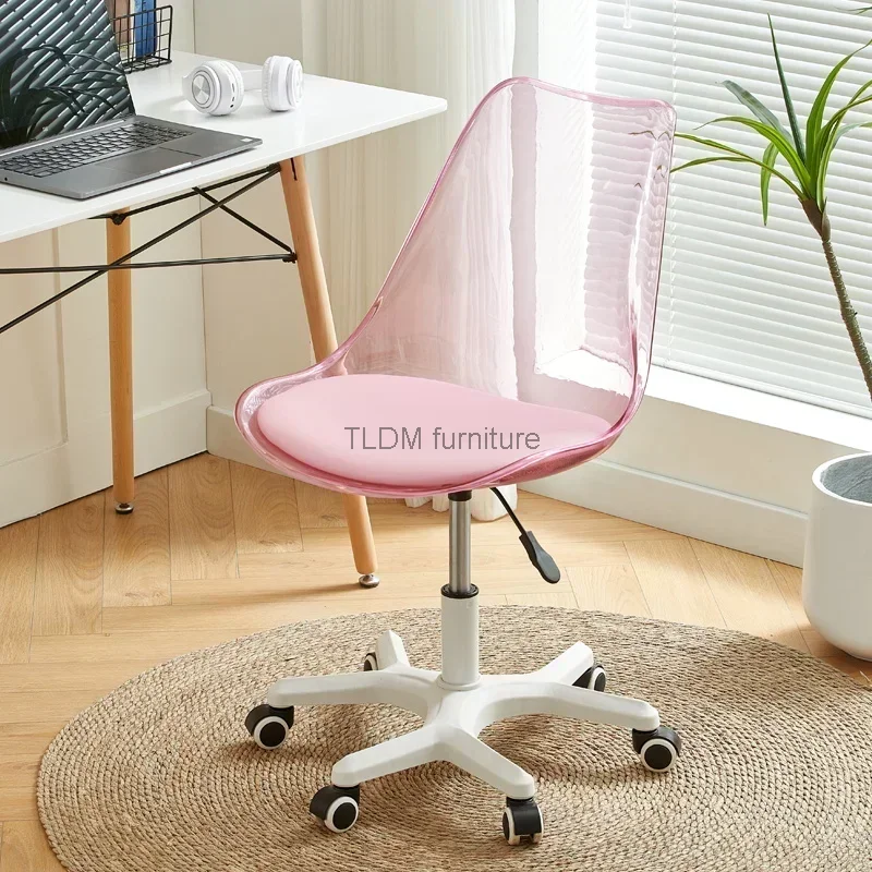 מעצב גלגלי כיסא משרדי יוקרה בסיס נוח להסתובב כיסא משרדי מעצבים סקנדינבים Silla Escritorio ריהוט משרדי . ' - ' . 5