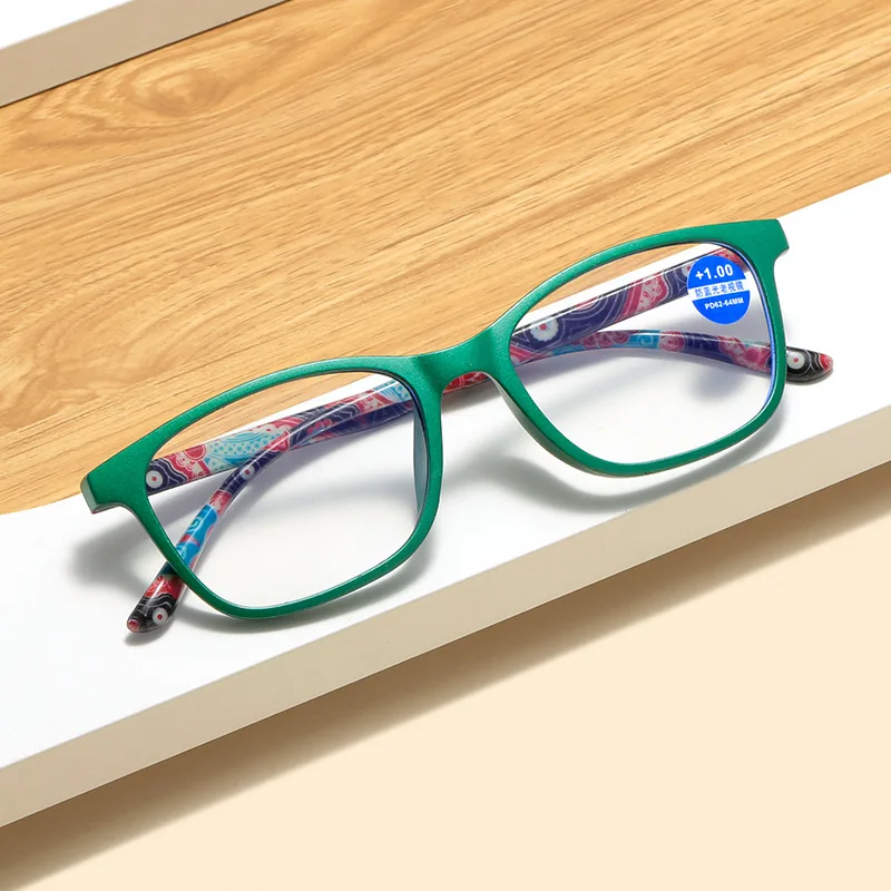 הסגנון החדש מודפס אור כחול חוסם משקפי קריאה נשים גברים זוקן ראייה משקפי Farsight משקפיים עם Diopter +1.0 עד +4.0 . ' - ' . 2