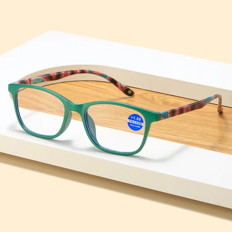 הסגנון החדש מודפס אור כחול חוסם משקפי קריאה נשים גברים זוקן ראייה משקפי Farsight משקפיים עם Diopter +1.0 עד +4.0 . ' - ' . 3