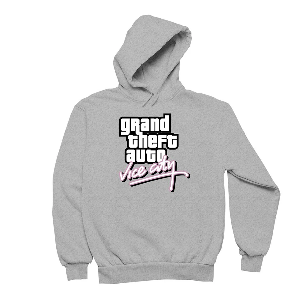 Grand Theft Auto Vice City קפוצ 'ונים GTA משחק הדפסה נשים גברים מזדמנים מנופחים חולצות קפוצ' ון Pullovers אימונית בגדי גברים . ' - ' . 1