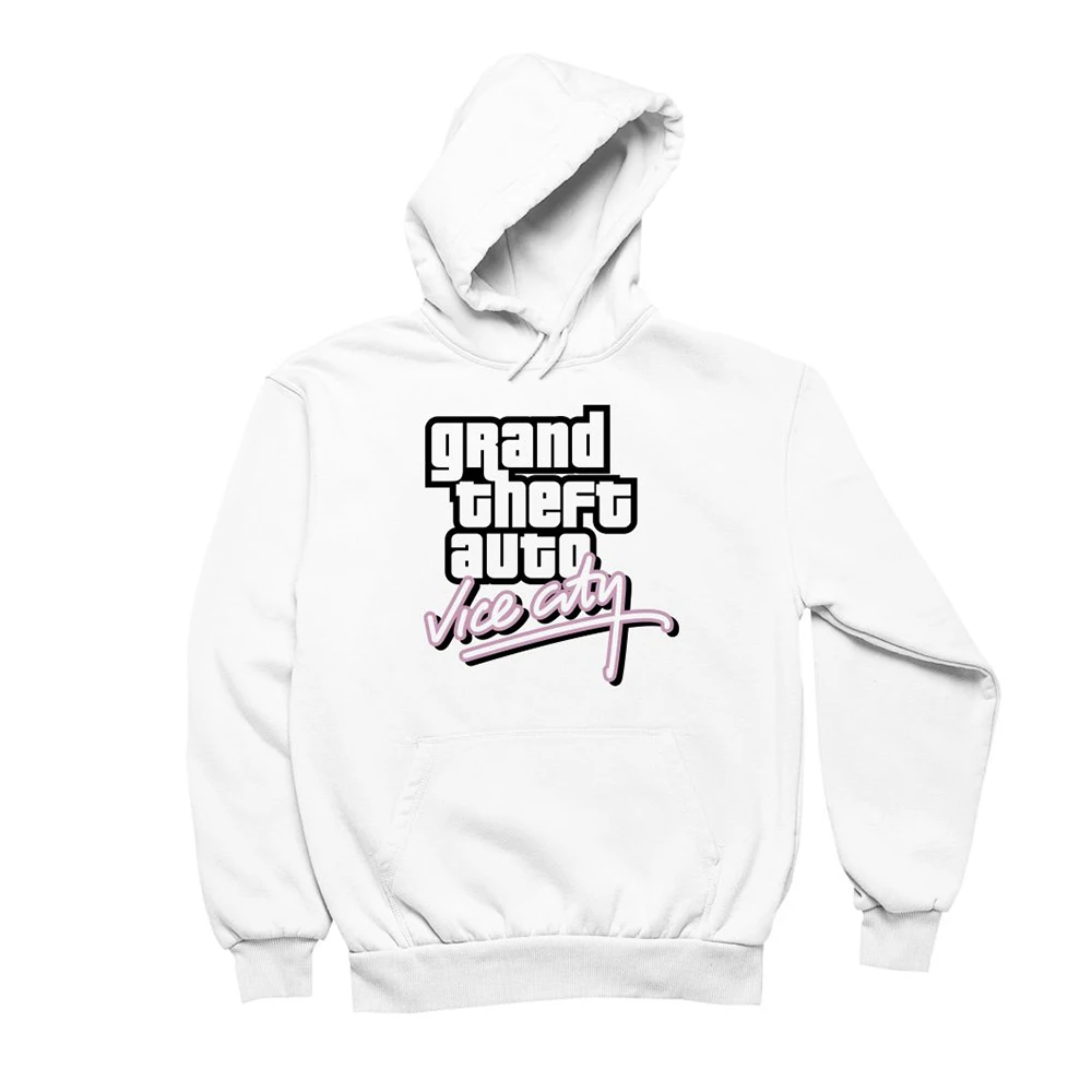 Grand Theft Auto Vice City קפוצ 'ונים GTA משחק הדפסה נשים גברים מזדמנים מנופחים חולצות קפוצ' ון Pullovers אימונית בגדי גברים . ' - ' . 5