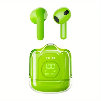 AKGJBL XT65 נכון אלחוטית Bluetooth אוזניות עיצוב שקוף עם LED צג דיגיטלי סטריאו אוזניות TWS