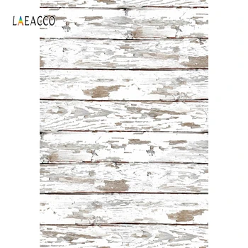 Laeacco לבן לוח עץ גראנג ' תפאורה לצילומי פורטרט רקע התאמה אישית של צילומי תפאורות, אביזרים לצילום סטודיו