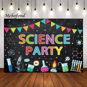 Mehofond צילום רקע מדע מטורף כיף כימי מדען פיזי בנים מסיבת יום הולדת עיצוב רקע צילום סטודיו אביזר