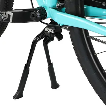 אופניים עמוד כפול עמוד נירוסטה מתכוונן אוניברסלי Bipod אופניים לעמוד אופני הרים הדום אופניים אביזרים