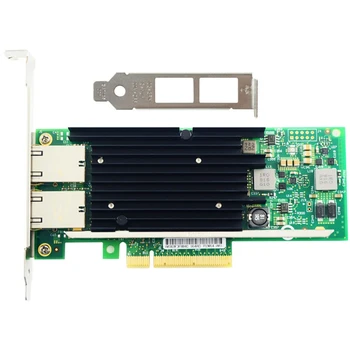 ביצועים גבוהים ניק X540-T2 עם X540 ערכת השבבים 10Gbs, RJ45 Dualport PCI-Ex8 Server Desktop כרטיס רשת