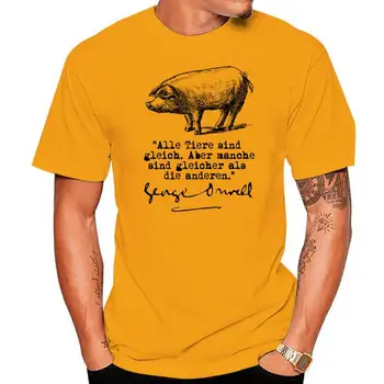 ג ' ורג 'אורוול ALLE TIERE חדש - כותנה אפור 2022 חולצת טי ג' קט קרואטיה עור חולצת טי