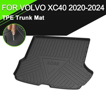 המכונית אחוריים תא מטען כיסוי מזרן של וולוו XC40 2020-2024 TPE עמיד למים גומי החלקה אוניית מטען אביזרים