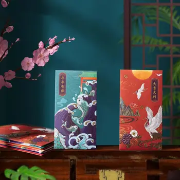 השנה הסינית החדשה מעטפות אדומות High-end הלאומי הגאות מעטפות אדומות פסטיבל האביב כסף בכיסים החתונה מזל מנות בשקית מתנה