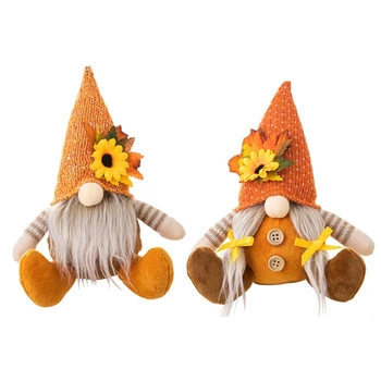 חג ההודיה תלוי Gnome דקורטיביים החווה הדלת קישוט חלון
