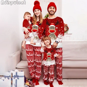 חג המולד המשפחה פיג 'מות תואמות להגדיר 2023 השנה החדשה בגדים מבוגרים ילדים בייבי תלבושות תואמות הלבשת לילה חג המולד המשפחה תראה את הפיג' מה