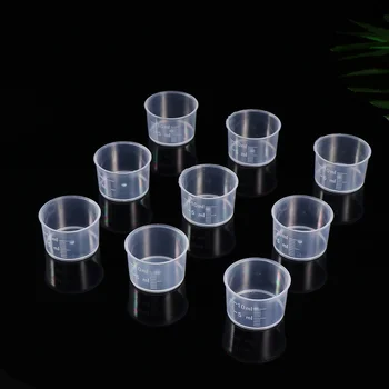 חד פעמיים כוסות מדידה שקוף Easuring כוסות מעובה ברור פלסטיק נוזלי נפח כוסות מדידה
