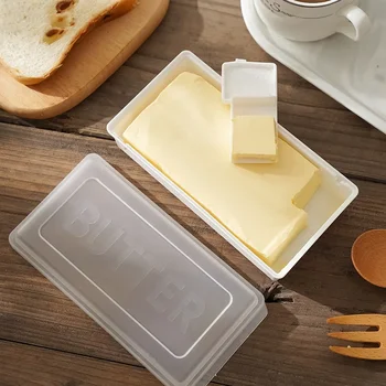 חמאה חדים עם מכסה אטום במקרר תיבת אחסון מפוצל לחתוך לחתוך גבינה קופסא לאחסון כלי מטבח פשוטים