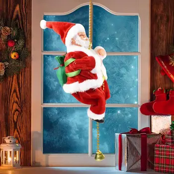 חשמלי טיפוס סנטה קלאוס קישוט חג המולד חשמלי שר סנטה קלאוס בובות 9inch צעצוע עם מוסיקה חג המולד מתנות