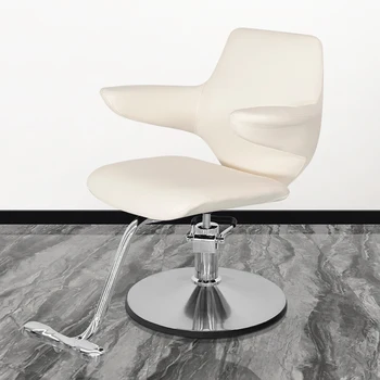 לבן המספרה הכסא אישית סלון המסתובב תוכנן הכסא היופי נייד Silla De ברברה רהיטים