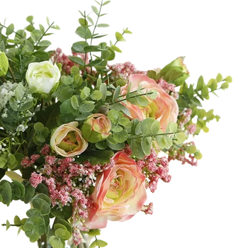 מדומה פרח החתונה כף יד פרח מדומה Lulian מלא שמיים כוכבים צרור פרחים מלאכותיים לקישוט הבית קישוט