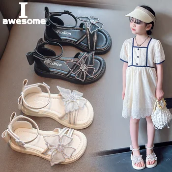 מזדמן פרפר-קשר החלקה רך ילד תינוק תינוק נעלי הקיץ הקוריאני 