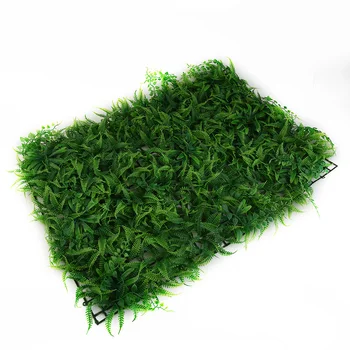 מלאכותי דשא ירוק מרובע פלסטיק הדשא צמח הביתה קישוט קיר למשפחה, בתי מלון, סלון, קפה ואביזרים
