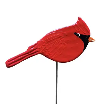 מלאכותי מתכת סימולציה קרדינל אדום ציפור מיני ציפור תכשיטים פלאש DIY גן עץ חג מולד קישוט לעצב קישוטים