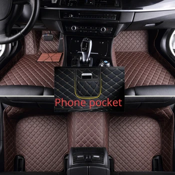 מנהג המכונית מחצלות עבור לנד רובר ריינג ' רובר Velar 2017-2022 שנים הטלפון בכיס שטיח הפנים אביזרי רכב