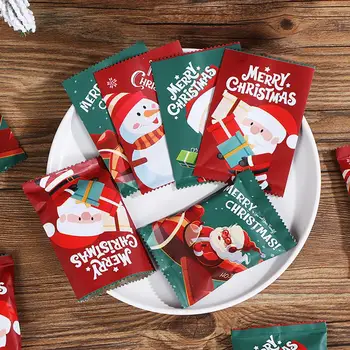 נוח סנטה קלאוס עטיפה שקיות מזון כיתה אפייה ממתקים עטיפה שקיות היגיינה אבק-הוכחה ממתקים שקיות ביסקוויט חנות