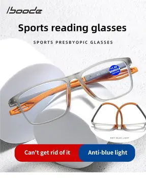 ספורט משקפי קריאה TR90 האולטרה אנטי-אור כחול זוקן ראייה משקפיים נשים גברים עד ראייה אופטיות למשקפי Diopters עד +4.0