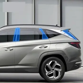 עבור יונדאי טוסון 2021-2023 המכונית חיצוני חלון המכונית עמוד Anti-scratch TPU סרט מגן נגד שריטות תיקון הסרט Accessorie