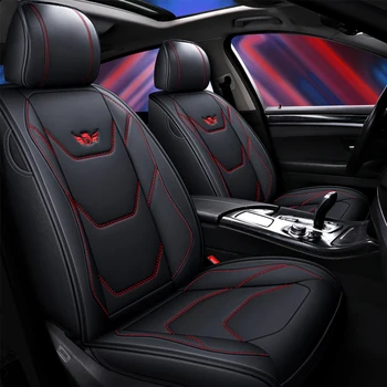 עור PU 1PCS מושבים לרכב אוניברסלי כיסוי מושב עבור פורד Grand C-Max פיאסטה Figo היתוך מונדיאו להתמקד GT קא מוסטנג מזל שור ריינג ' ר