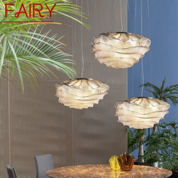 פיית עכשווי תליון מנורה אופנתי אמנות הסלון, חדר השינה יצירתי טוליפ פרחים LED אור קישוט