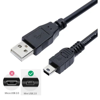 【מהירה】כבל מיני USB 0.5 מ '/1 מ '/1.5 מ ' /2M/3M USB למיני USB מהיר טעינת כבל נתונים מטען לטלפון מצלמה Mp3 Mp4