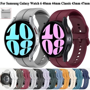 20mm Watchstrap הלהקה עבור Samsung Galaxy לצפות 6 5 4 40mm 44mm קלאסי 47mm 43mm רצועת צמיד צמיד סיליקון פלסטיק אבזם