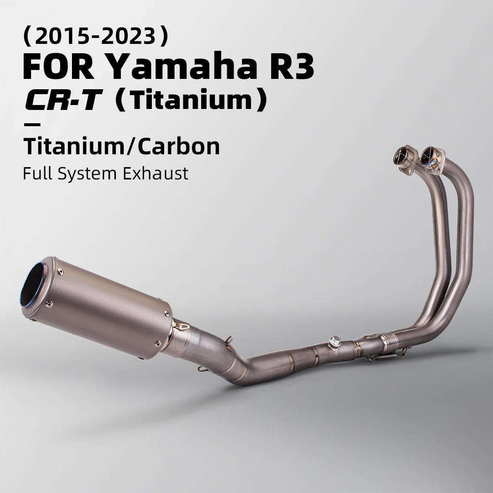 עבור ימאהה R3 R25 MT05 MT03 מלא האופנוע מערכת הפליטה להימלט לחמוק בחזית צינור קישור צינור מלא צינור פליטה 2015-2023 . ' - ' . 0