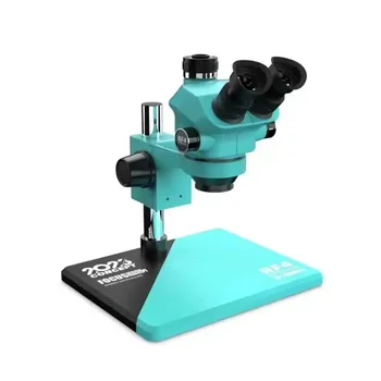 חדש RF4 RF7050pro סטריאו Trinocular Microscopio PCB הבי טלפון נייד תיקון 144 אור LED 7-50X מיקרוסקופים