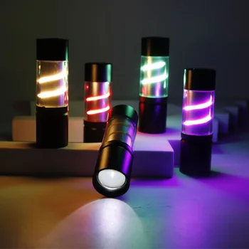 מיני רב תכליתי רטרו קמפינג אור צבעוני פנס נייד, תאורה חיצונית טעינת USB האווירה אור קמפינג